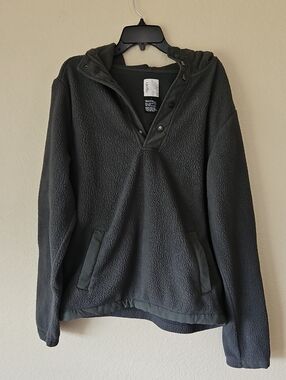 Vuori Sherpa Snap Hooded Fleece Pullover Large
